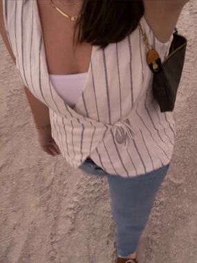 Old Navy Linen Wrap Vest Top